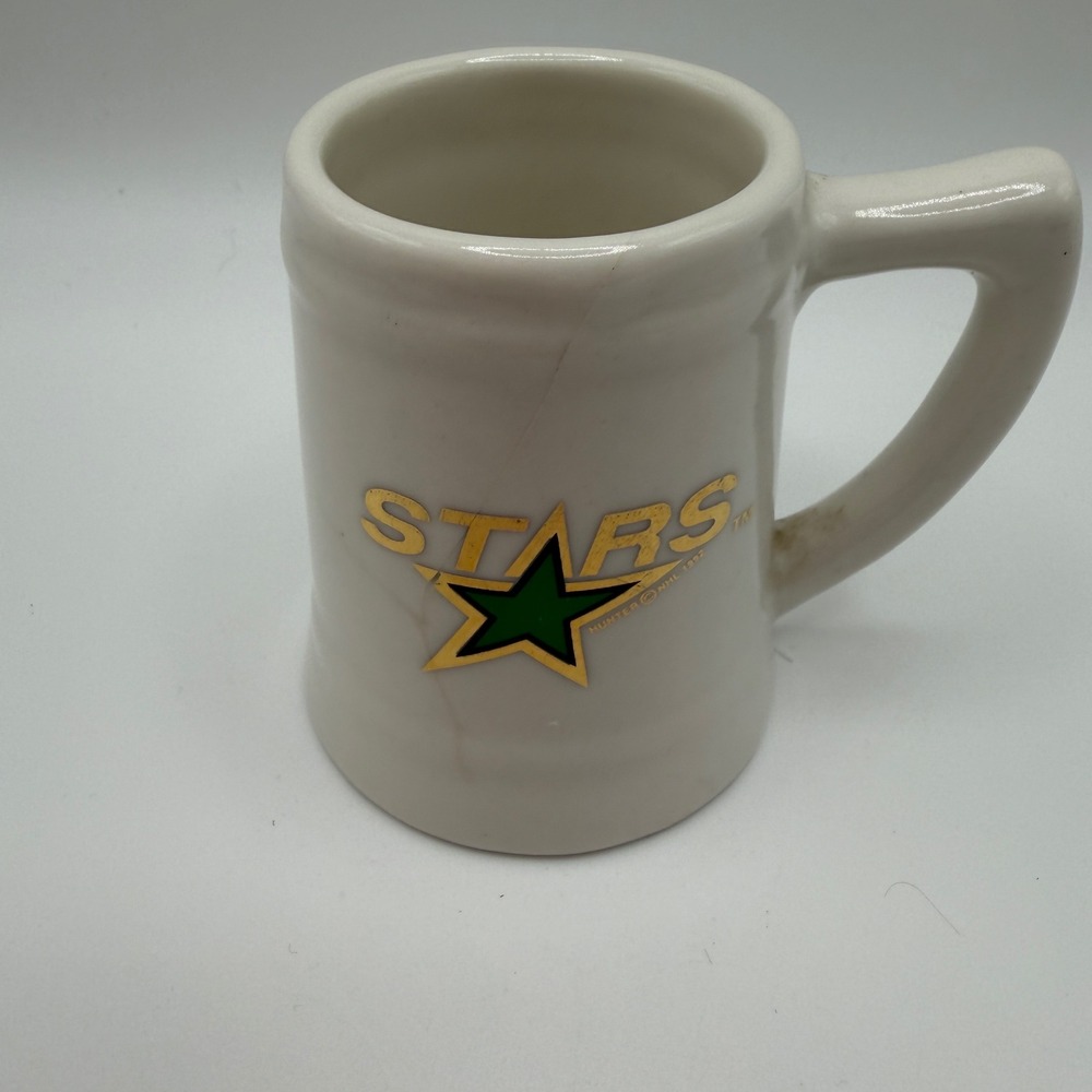 Vintage‎ 1992 Dallas Stars NHL Mini Mug Toothpick Holder Hunter Ceramic